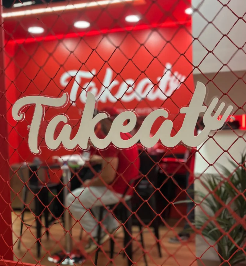 Operação Takeat em um restaurante